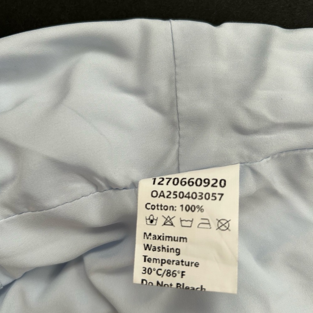 Commense Sky Blue Ruffle Top - Picture 4 of 4